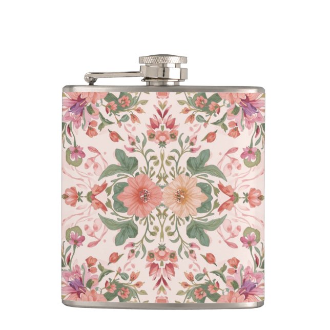 Cantil Valentine's Day, Lovely Pink Flowers Pattern  (Frente)