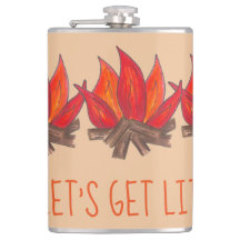 Vamos Acende Fogo Fogo Fotografado Acampamento Eng