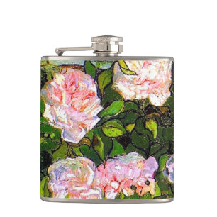 Cantil Van Gogh ainda vive com rosas rosa