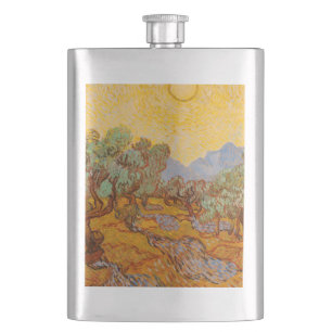 Cantil Van Gogh Olive Trees Yellow Sun Sky