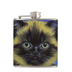 Cantil Van Gogh Starry Night Siamese Cat