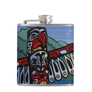 Cantil Vancouver Souvenir Flask 2 Mundos - Presentes
