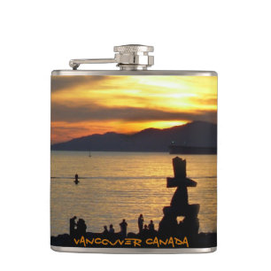 Cantil Vancouver Souvenir Flask Custom Vancouver BC Flask