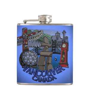 Cantil Vancouver Souvenir Flask Personalizado Van Landmar
