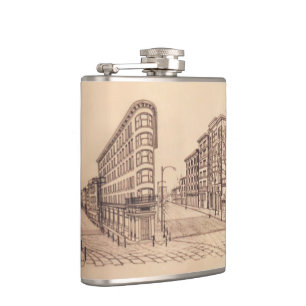 Cantil Vancouver Souvenir Flask Vancouver Gastown Gifts