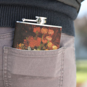 Cantil Vase "Ainda viva" com Zinnias por Vincent van Gogh