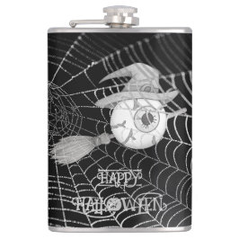 Cantil Vassoura-de-bruxa do Halloween, olho assustador, t