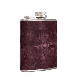 Cantil Velvety Wine Damask | Bordeaux Sangria Grunge Glam
