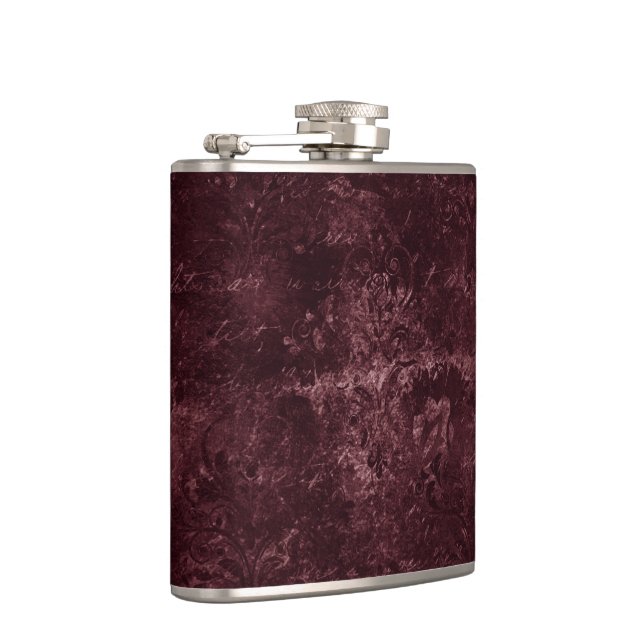 Cantil Velvety Wine Damask | Bordeaux Sangria Grunge Glam (Direita)