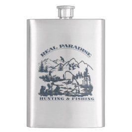 Cantil Verdadeiro paraíso Café Mug Flask
