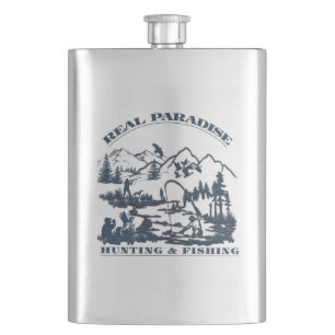 Cantil Verdadeiro paraíso Café Mug Flask
