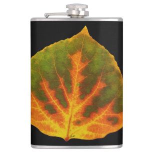 Cantil Verde Laranja e Amarelo Aspen Folha #1