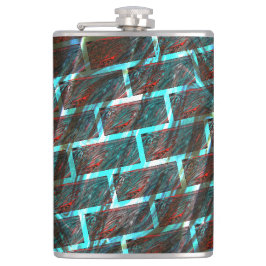 Cantil Vermelho azul manchado, arranhões, rede ou efeito