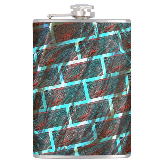 Cantil Vermelho azul manchado, arranhões, rede ou efeito  (Frente)