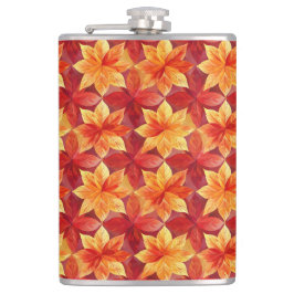 CANTIL VERMELHO BRILHANTE E FOLHAS DO OUTONO DE LARANJA