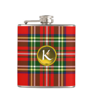 CANTIL VERMELHO ESCOCÊS TARTAN,AMARELO TOPAZ GEMSTONE MON