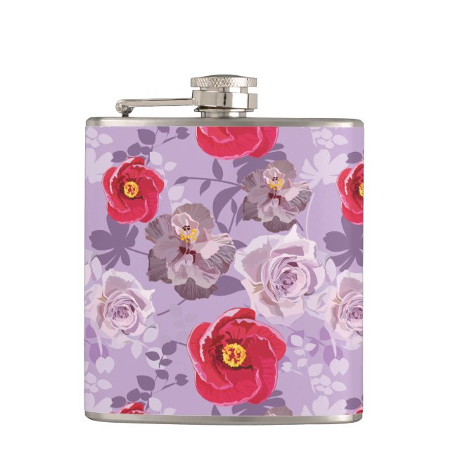 Cantil Vermelho, púrpura Floral (Frente)