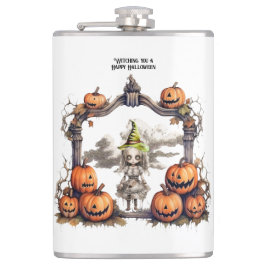 Cantil Vestindo um Feliz Dia das Bruxas