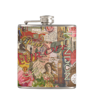 Cantil Viagem Europeu Vintage Londres Paris
