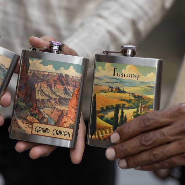 Cantil Viagens vintage Poster da Toscana- (Criador carregado)