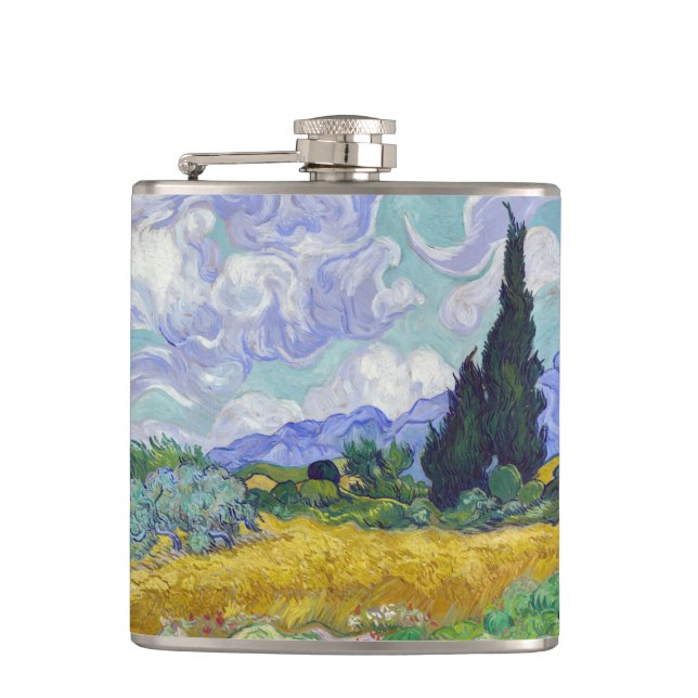 Cantil Vincent Van Gogh - Campo de Trigo com Ciprestes (Frente)