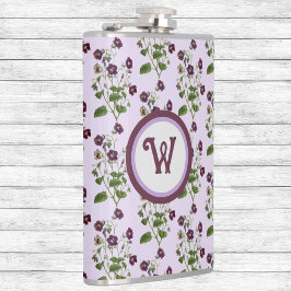 Cantil Vinhas bonito, púrpura e floral, com a primeira