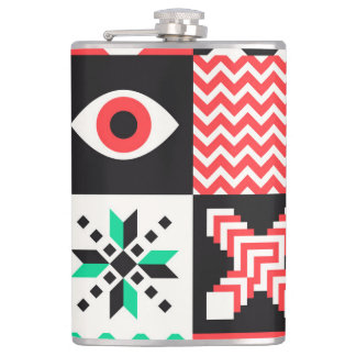Cantil Vintage Block Shapes Abstrato Fundo.