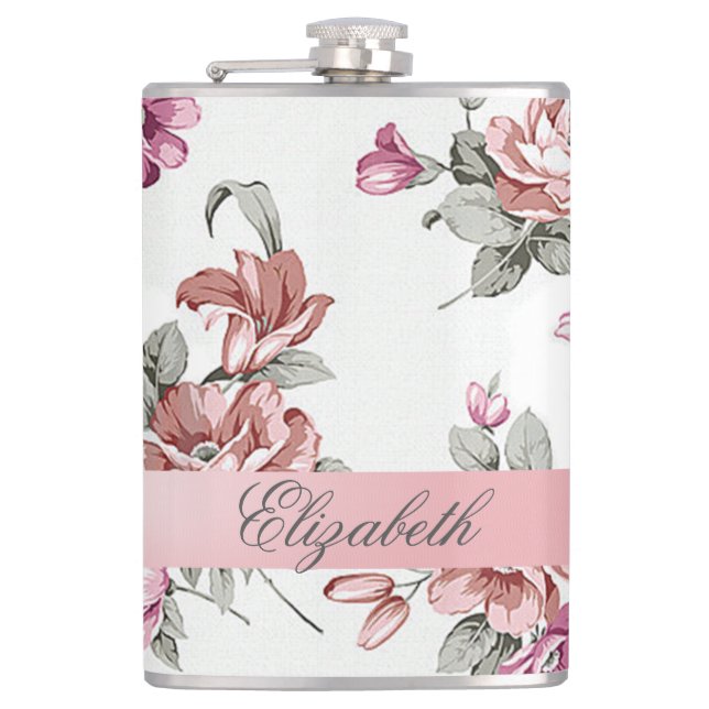 Cantil Vintage Chic Feminino Flores-Personalizadas (Frente)