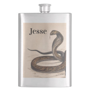 Cantil Vintage Cobra Painting Classic Flask