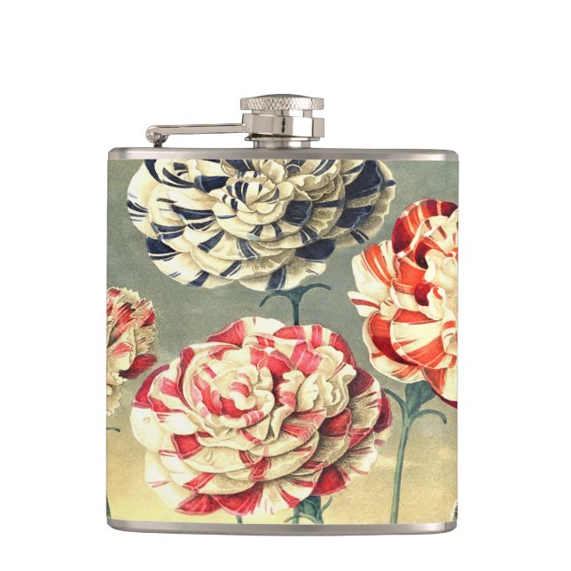 Cantil Vintage Floral Flask (Frente)