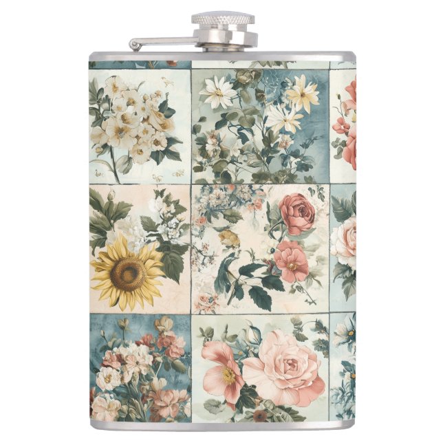 Cantil Vintage Floral Patch Style Design (Frente)