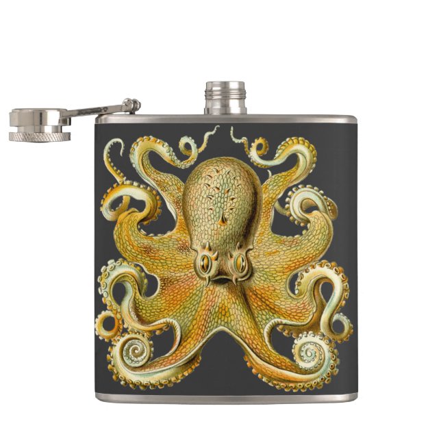 Cantil Vintage Kraken, Octopus Gamochonia, Ernst Haeckel (Aberto)