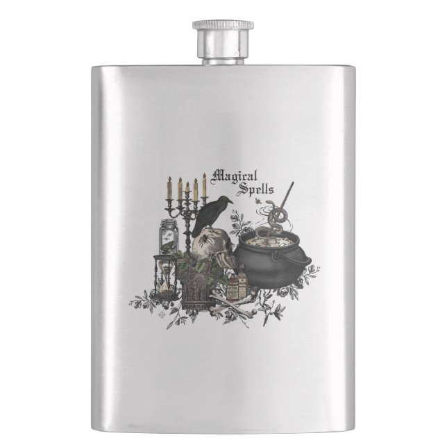 Cantil Vintage moderna Halloween WITCHES BREW (Frente)