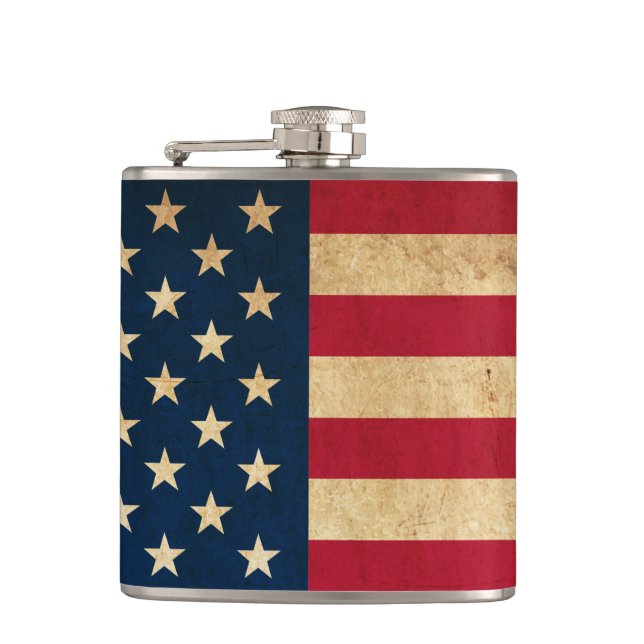 Cantil Vintage Patriotic American Flag (Frente)