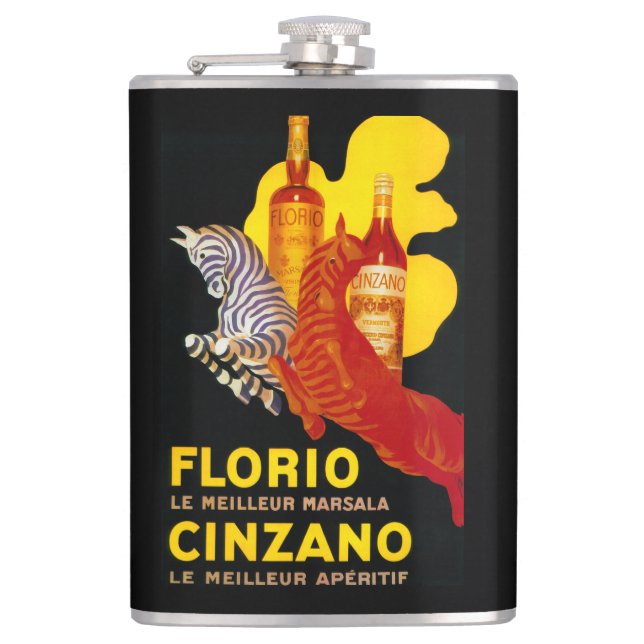 Cantil Vintage PosterEurope de Florio Cinzano (Frente)