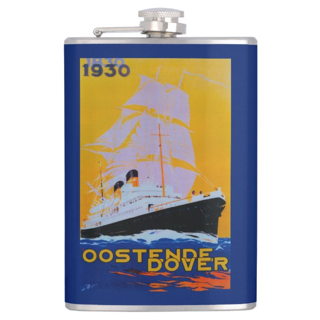 Cantil Vintage PosterEurope de Oostende Dôvar (Frente)