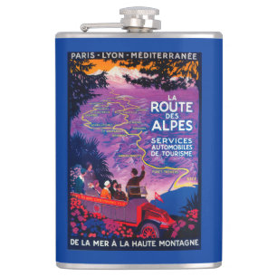 Cantil Vintage PosterEurope do DES Alpes da rota do La