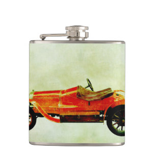 Cantil Vintage Red Car Flask