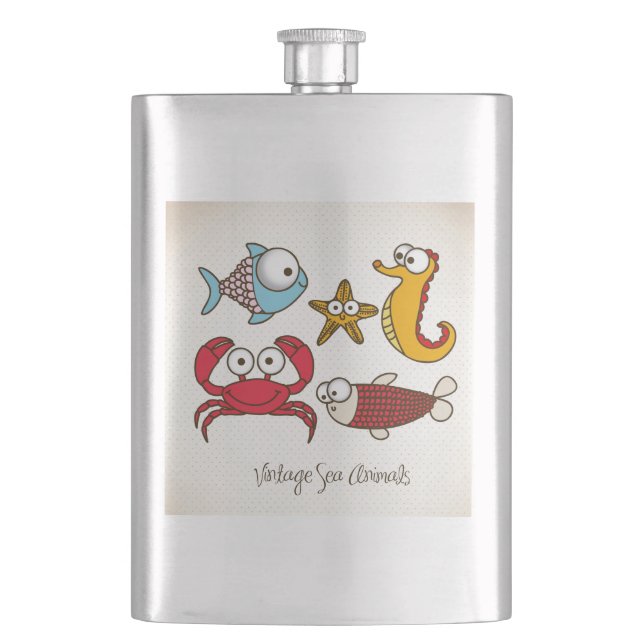 Cantil Vintage Sea Animal Flask (Frente)