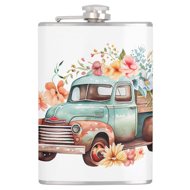 Cantil Vintage Truck Fall Flowers (Frente)