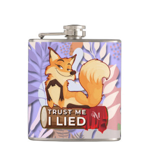 Cantil Vinyl Flask 6oz : Confie em mim (roxo claro)