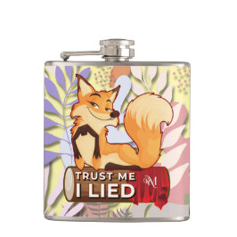 Cantil Vinyl Flask 6oz : Trust Me (amarelo claro)