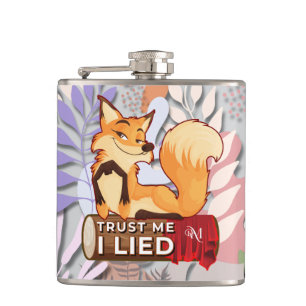 Cantil Vinyl Flask 6oz : Trust Me (cinza leve)