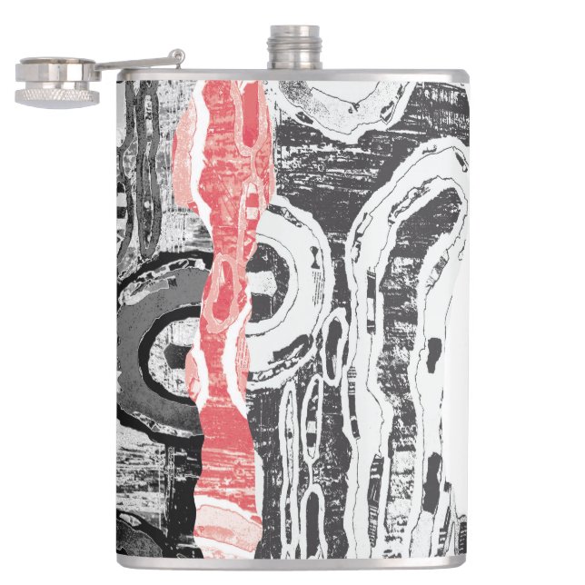 Cantil Vinyl Wrapped Flask – Abstract Land (Aberto)