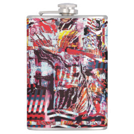 Cantil Vinyl Wrapped Flask – Fragmented Pulse