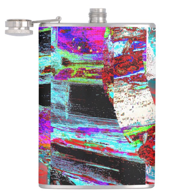 Cantil Vinyl Wrapped Flask – Neon Pulse (Aberto)