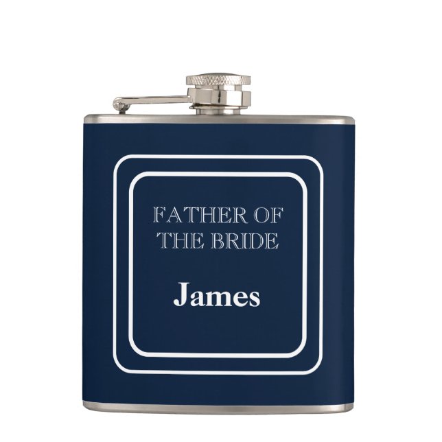 Cantil Vinyl Wrapped Flask-Padre Da Noiva (Frente)