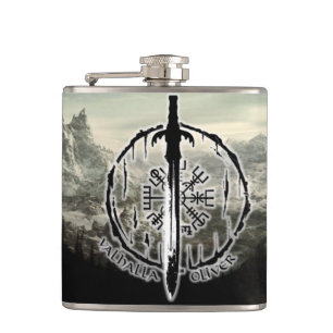 Cantil Vinyl Wrapped Flask, Valhalla Oliver 6