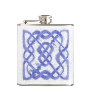 Cantil VIOLET CELTIC KNOT Vinyl Wrapface Flask