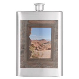 Cantil Vista de cabine de dentro do Vale do Fogo